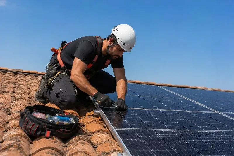 Maintenance et monitoring de panneaux solaires à la Rivière-Enverse